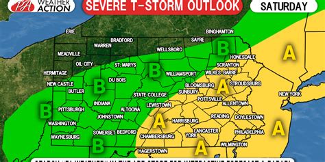 Severe Storms Possible Saturday Evening In Eastern And Central Pa Pa Weather Action