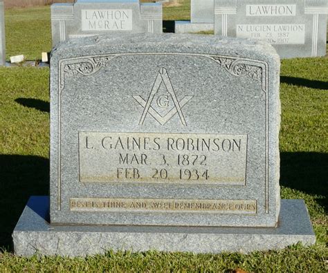 Lucian Gaines Robinson Homenaje De Find A Grave