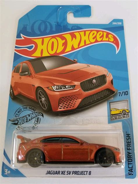 Mattel Hot Wheels 2019 Factory Fresh Jaguar XE SV Project 8 244 250 Orange Amazon In Toys