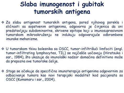 Tumorska imunologija i imunoterapijski pristupi u lečenju tumora ppt