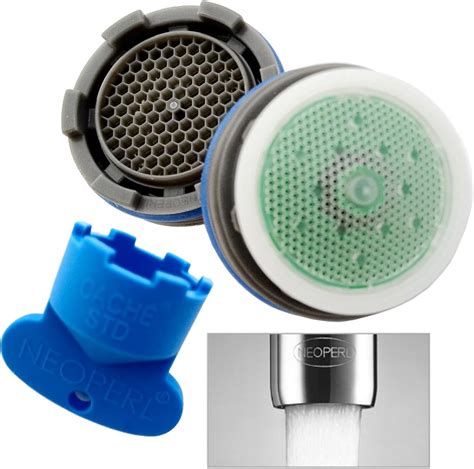 Neoperl Cache Faucet Aerator Insert With Key Perlator Aerated Stream