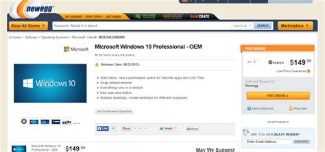 Windows 10 retail pricing and launch details leaked