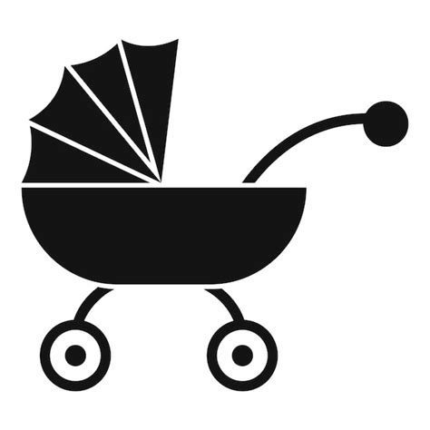 Premium Vector Baby Carriage Icon Simple Illustration Of Baby