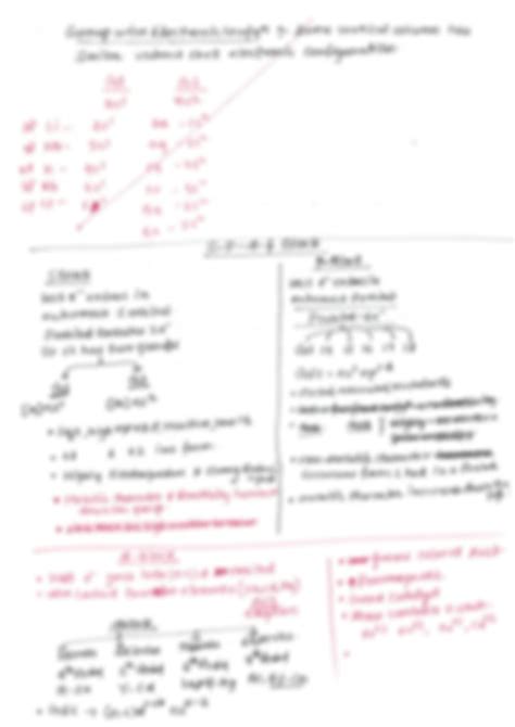 Solution Periodic Table Handwritten Notes In English Studypool