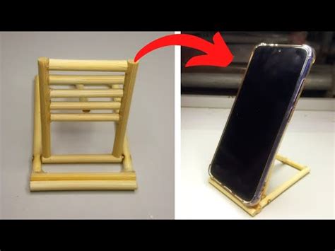 Smart Foldable Phone Stand Popsicle Stick Bamboo Stick Craft Ideas