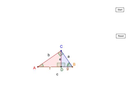 Similar Right Triangles Animation – GeoGebra 
