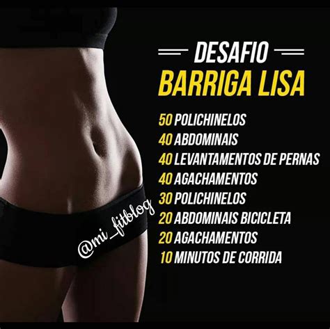 Pin De Flavia Santos Em Fitness Desafio Barriga Lisa Barriga Lisa