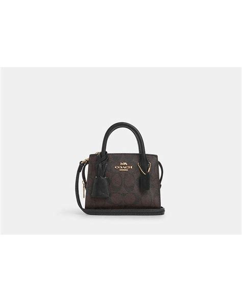 COACH Andrea Mini Carryall In Black Lyst