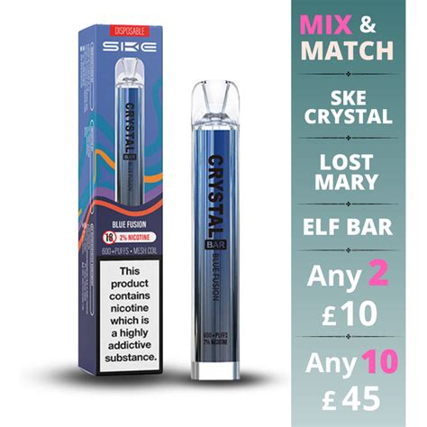 Blue Fusion Ske Crystal Bar 2 For £10 — Vape Direct