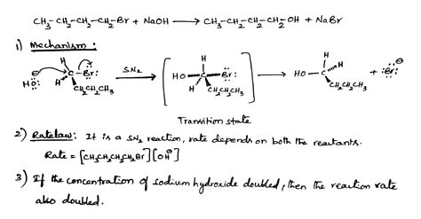 [Solved] show the mechanism. For the reaction: CHCH2CH2CH,Br + NaOH ...