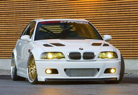 Bmw E46 M3 White With Gold Rims Bmw Bmw E46 Bmw M3