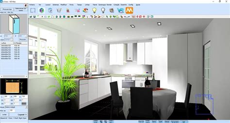 Renderização no KDMAX Software de desenho de cozinhas em 3D Ibercad