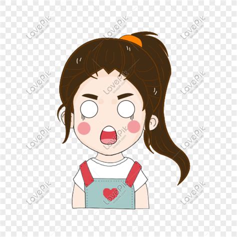 Surprised Cartoon Girl