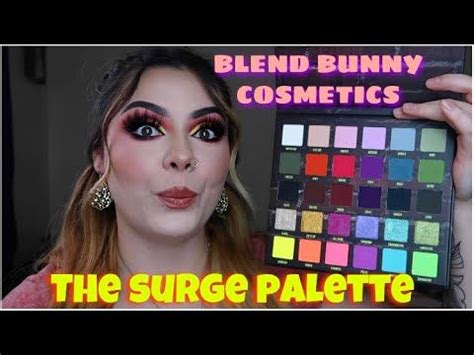 BLEND BUNNY COSMETICS SURGE PALETTE FIRST IMPRESSIONS TUTORIAL