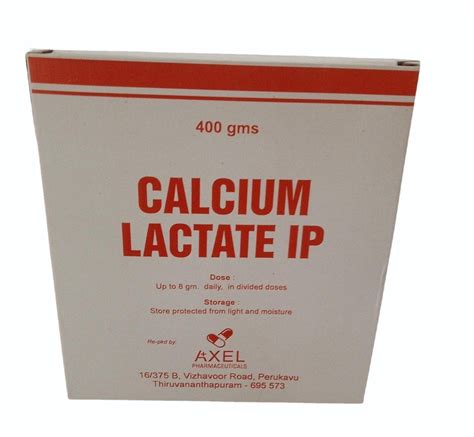 Gm Calcium Lactate Ip Powder At Rs Piece Calcium Lactate