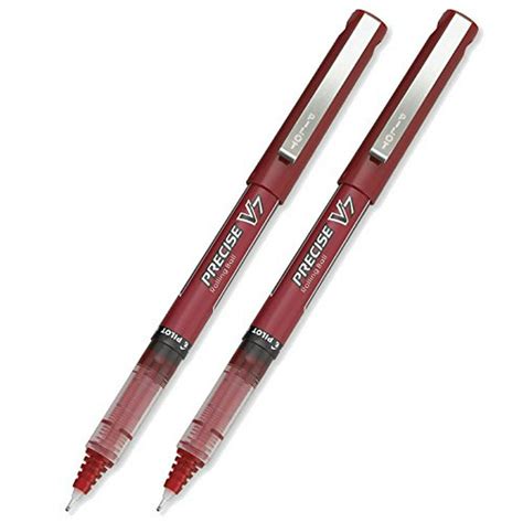 Pilot Precise V7 Stick Rolling Ball Pens, Fine Point, Red 2-PACK(35352 ...