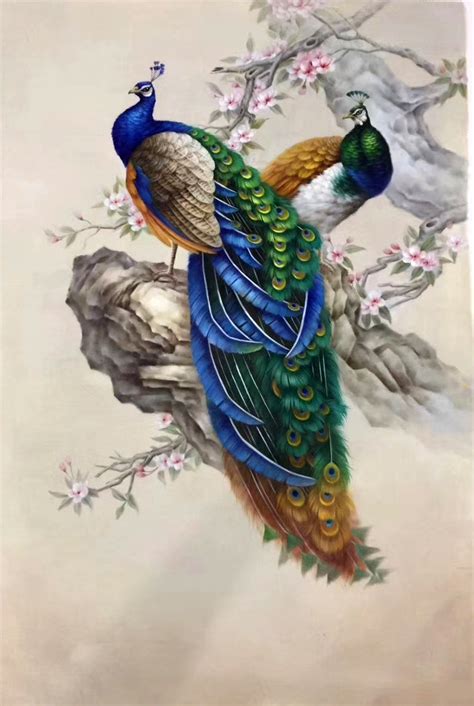 Peacock Paintings N13 - Art in Bulk