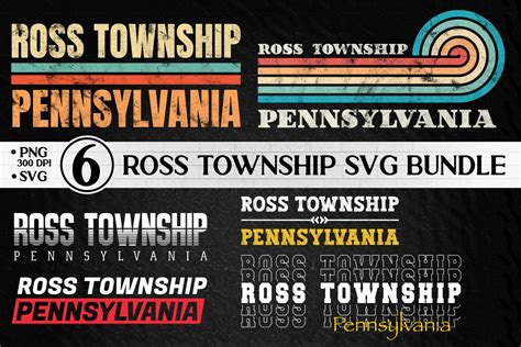 Ross Township Pennsylvania Bundle Graphic by basyar · Creative Fabrica