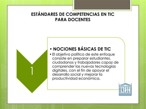 Estandares En Competencia En Tic Para Docente Ppt