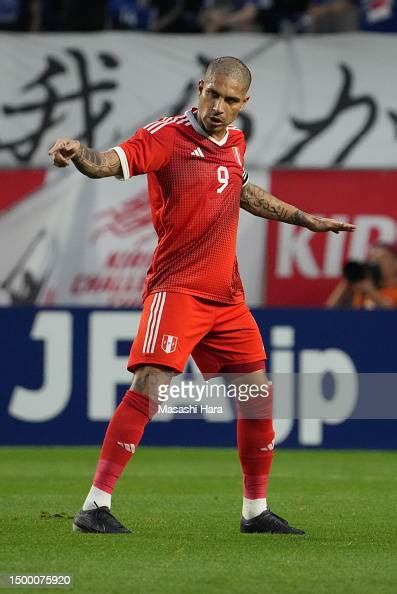 Paolo Guerrero of Peru looks on during the international friendly... News Photo - Getty Images