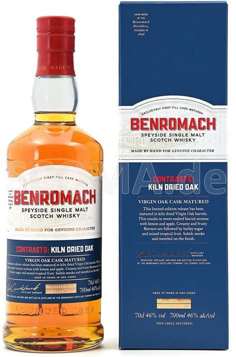 Benromach Contrasts Kiln Dried Oak Single Malt Scotch Whisky L