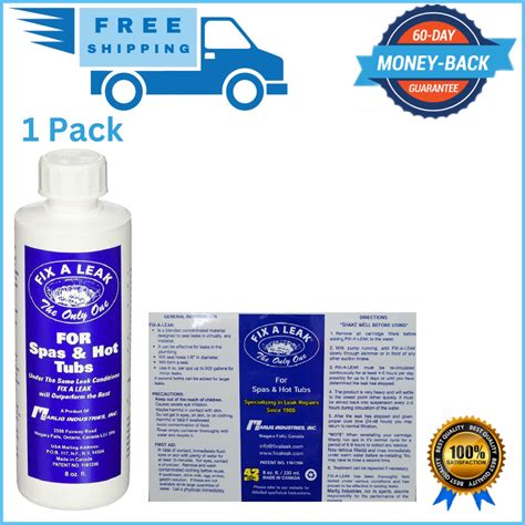 Marlig Industries Fix A Leak Pool Sealer Hot Tub Leak Repair Spa Stop