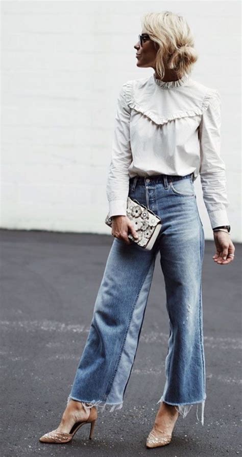 Blusa Blanca Blue Jeans El Outfit Atemporal Perfecto Effortless Chic