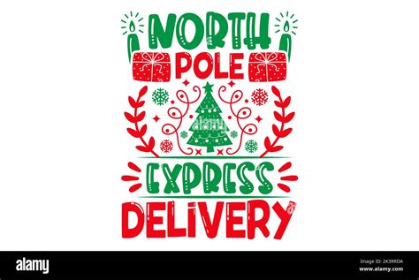 North Pole Express Delivery Christmas SVG Design Handmade