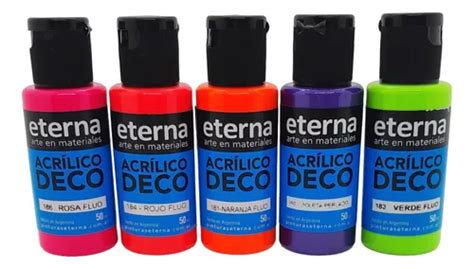 Acrílico Decorativo Eterna 50ml X 5 Unidades