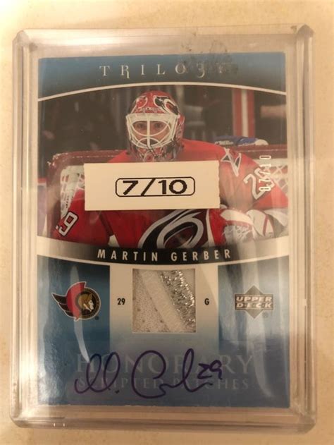 Martin Gerber Langnau Kloten Nhl Patch Hockey Card Signiert Kaufen