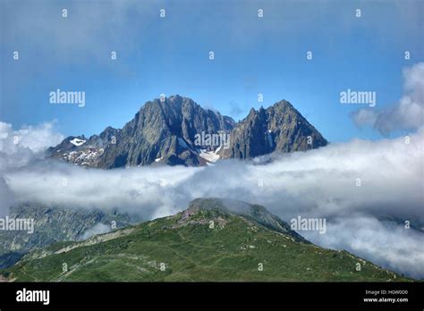 les aiguilles rouges   french alps stock photo alamy