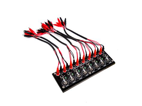 8 Channels Coin/Button Cell Testing Board with Connecting Cable and ...