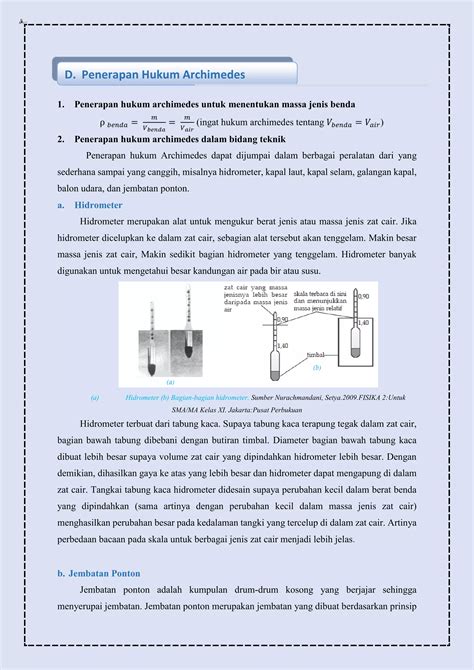 Materi Fluida Statis Tekanan Hidrostatis Hukum Pascal Dan Hukum