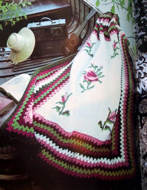 Afghan Book 2 By Leisure Arts Vintage Knit And Crochet Pattern Etsy