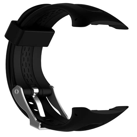 Silicone Sport Wrist Strap For Garmin Forerunner 10 15 Black