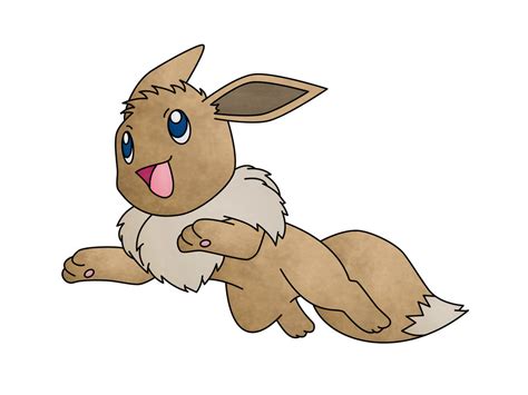 Jumping Eevee By Hoshigumochan On Deviantart