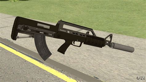 Bullpup Rifle With Silencer V1 Gta V Para Gta San Andreas