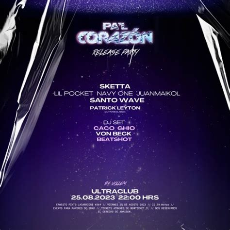 WowTicket Cl Venta De Entradas Online Pal Corazon Release Party