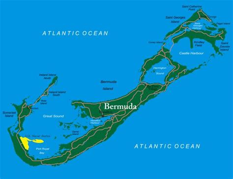 D Nde Est N Las Islas Bermudas Con Mapa