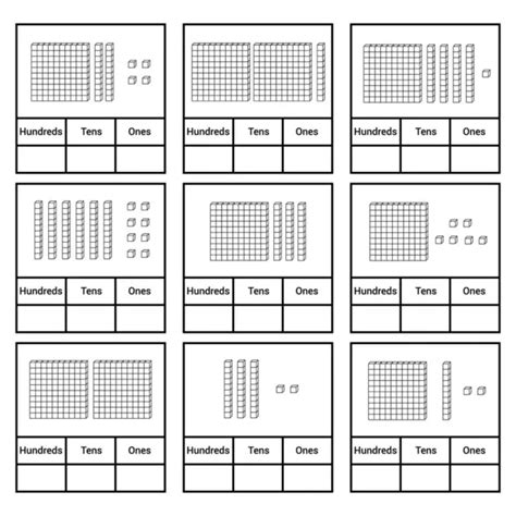 Place Value Chart One Tens Hundreds Stock Vector By ©zizou07 521748210