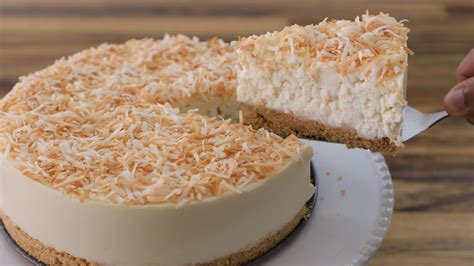 No Bake Coconut Cheesecake Recipe The Cooking Foodie