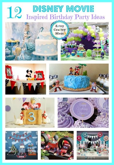 12 Disney Movie Themed Birthday Party Ideas - Artsy Craftsy Mom