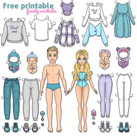 DIY PAPER DOLLS Crafts On Instagram FREE Printable Bonecas De