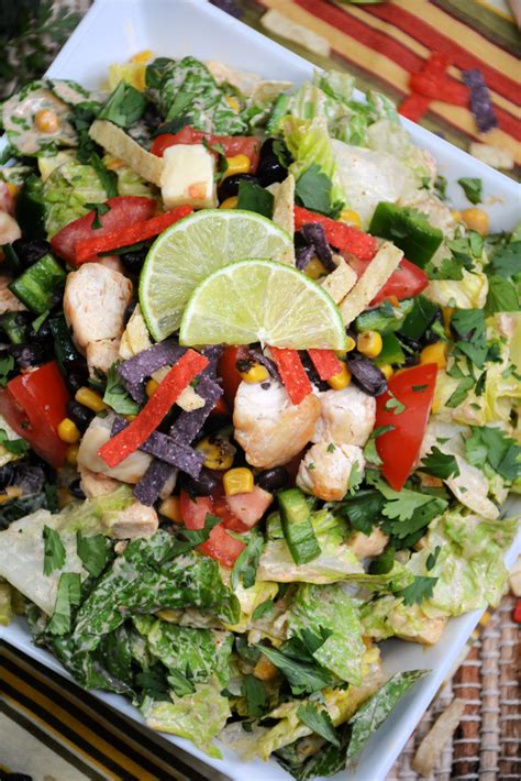 Tex Mex Chopped Chicken Salad From Gate To Plate