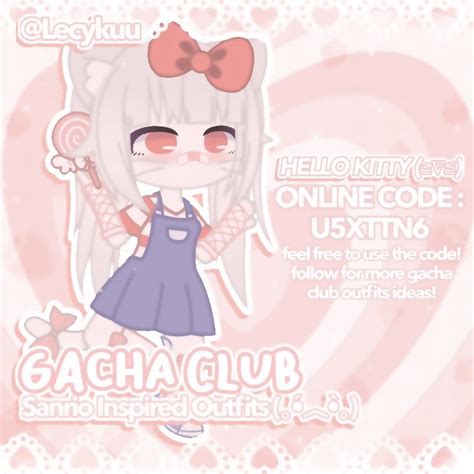 さ、gacha club sanrio inspired outfits! ૮ . ̫ . ა | hello kitty | Gambar ...