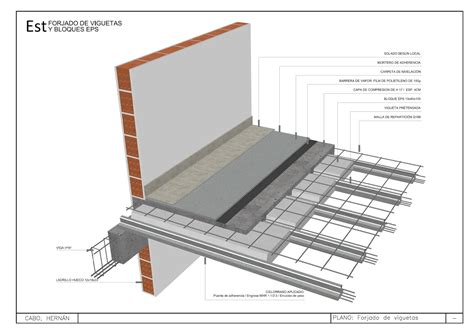 Detalles Constructivos Cad D Forjado De Viguetas Y Bloques De Eps