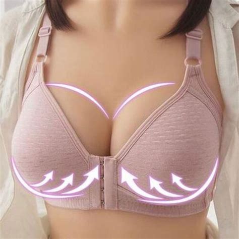 Push Up Bra Women Front Closure Wireless Lingerie Bras Vest Bralette Underwear Ebay