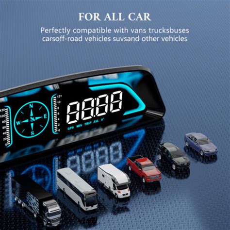 Hud Gps Head Up Display Speedometer Odometer Car Digital Speed