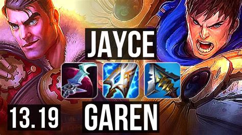 JAYCE Vs GAREN TOP 2 1M Mastery 6 Solo Kills 900 Games NA