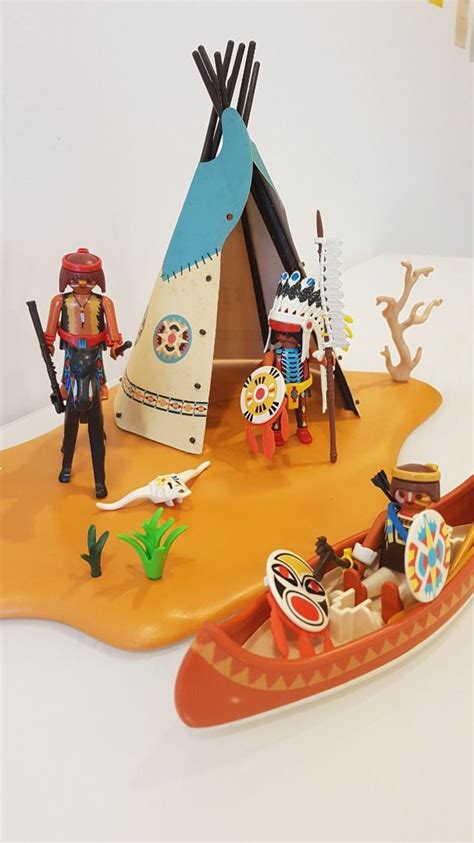 Playmobil 4012 Western Native American Camp Superset Hobbies Toys